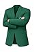 ADS Fashion Jackets Green Golf Coat for Men | Classic Lightweight Golf Blazer with Breathable Lining |Green Jacket Men Refined for Tournament