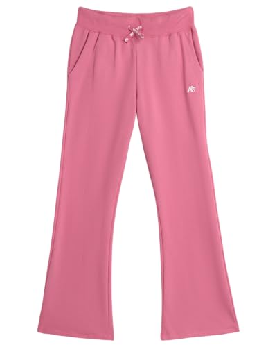 AEROPOSTALE Girls' Sweatpants - Fleece Wide Leg Performance Jogger Pants for Girls - Kids' Lightweight Joggers (7-16)