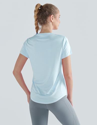 Image of 5 Pack Women's Quick Dry Short Sleeve T Shirts, Athletic Workout Tee Tops for Gym Yoga Running