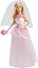 Produktbild Barbie Bride Doll - Märchenhafte Hochzeit mit pinkem Brautkleid, Schleier, Halskette, Schuhen und Blumenstrauß, für Kinder ab 3 Jahren, CFF37