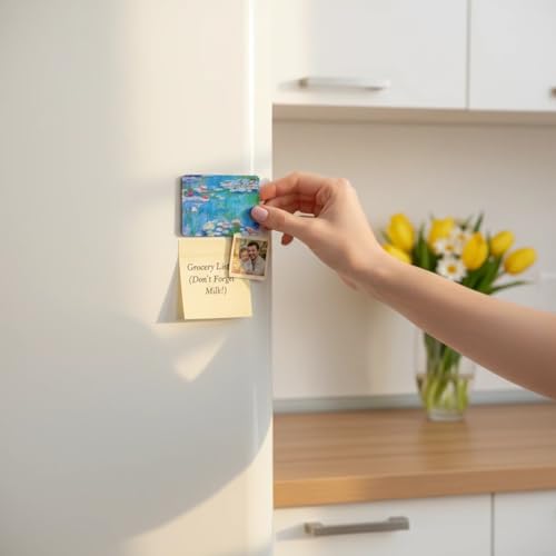 Imanes decorativos artísticos para refrigerador, pack 4 grandes miniatura 6