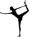 YINGKAI Yoga Dancer/Ballet Dancer/Gymnastics On Light Switch Decal Vinyl Wall Decal Sticker Art Living Room Carving Wall Decal Sticker for Kids Room Home Window Decoration