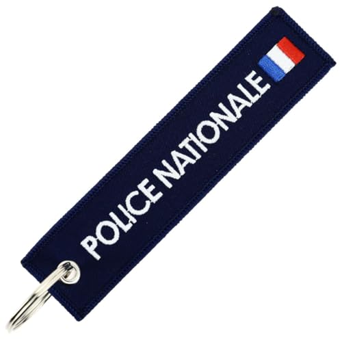 CLJ - Porte-clés - Police Nationale - France - Bleu marine foncé - Métiers - France