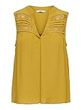 Top ONLY Damen ONLALEXA S/L TOP WVN Bluse, Golden Spice, 38