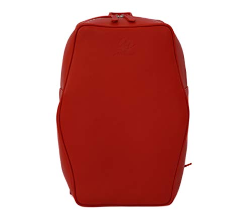 Sac à dos en cuir véritable avec fermeture à glissière sécurisée et zamak