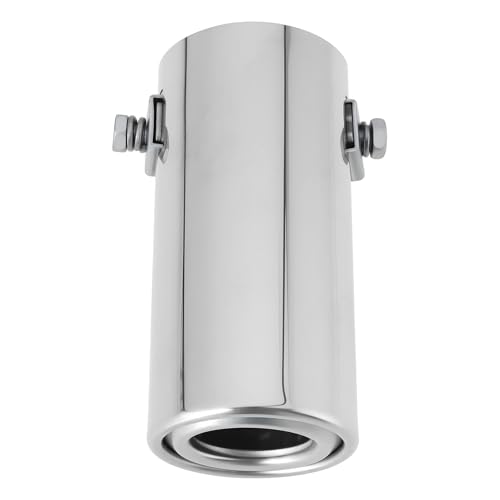 LT Easiyl Embellecedor de Escape de Acero Inoxidable para Coche 106 X 50 Mm Compatible con Fiat 500 Brava Bravo Duna Fiorino Idea Panda