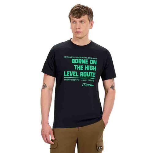 Berghaus Men's High Level Route tee, Jet Black, 2XL