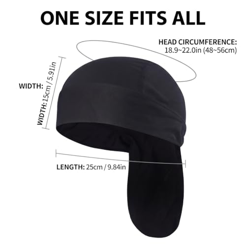 Image of Skull Caps for Men Cooling Bandana Cap Helmet Liner Hat Running Beanie