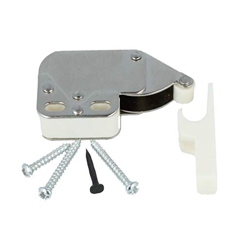 Preisvergleich Produktbild Federschnäpper Mini-Latch Druckverschluß Federschnappverschluß aus Kunststoff (Weiß)