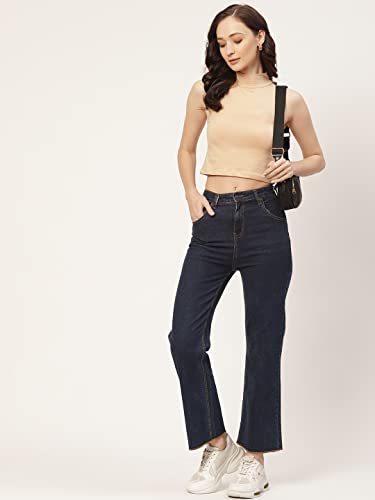 Image of Women Solid Super Soft streachable Cotton Lycra Blended Crop Top