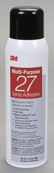 3M 051111 07832 13.8 oz Spray 27 General Purpose Adhesive, Clear