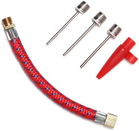 VIVALUXE Ayaklı Hava Pompası; Bisiklet, Basketbol/Futbol Topları ve Şişme Ürünler ile Uyumlu, Yüksek Basınçlı, Dayanıklı Gövde, Kaymaz Pedal, 4’lü İğne & Nozzle Seti, Evrensel Uyum, Pratik Kullanım