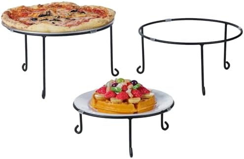 Amazon.com | MyGift Modern Gold Tone Metal Wire Spiral Pizza Pan ...