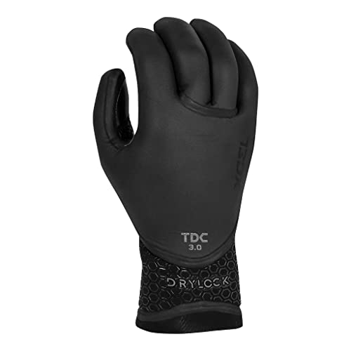 XCEL Drylock Texture Skin 5 Finger Glove 3mm (Black, Large)