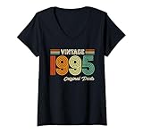 Photo Gallery donna vintage 1995 original parts birthday 1995 men women vintage maglietta con collo a v Photo Gallery donna vintage 1995 original parts birthday 1995 men women vintage maglietta con collo a v