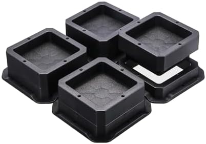 Amazon.com: Pllviood Bed Risers 2 inch, Heavy Duty Adjustable Furniture ...