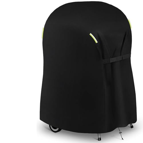 Flintronic Funda para Barbacoa, 77*66*110CM, Cubierta BBQ de Parrilla 210D Oxford Protector con Asa, Impermeable, Anti-Viento/Anti-Polvo/Anti-Humedad, Resistente al Desgarro/Lluvia/Nieve/Sol, Negro