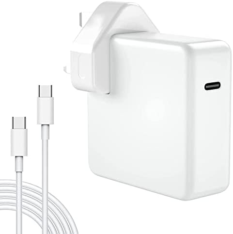 Mac Pro Charger, 96W USB-C Fast Charger Power Adapter Compatible With MacBook Pro 16/15/14/13'', for MacBook Air, MacBook 12'', Ipad Pro, With 2M Type C Cable