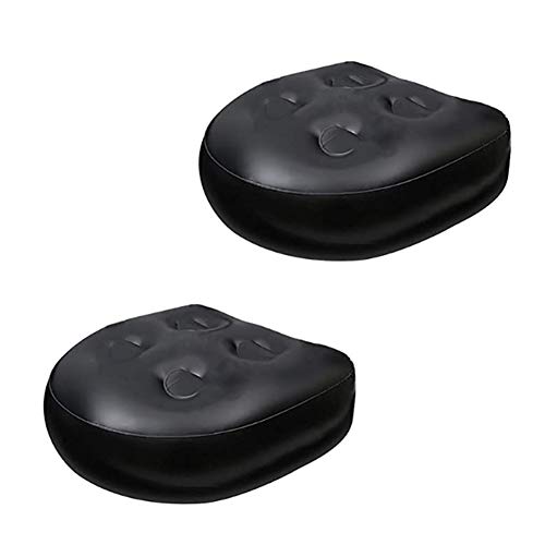 Anjinguang Spa Sitze für Whirlpool, multifunktionale Spa Tub Booster Sitzkissen, aufblasbares Pad, wasserdicht, Badewanne, Massagematte, weiche Rückenstütze, 2 Stück Cover