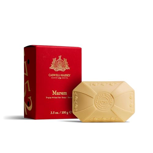 Image of Caswell-Massey Marem Natural Bar Soap for Women, Moisturizing Body Soap Bar for All Skin Types, Made with Essential Oils & Plant-Based Formula for Soft Skin, 3.5 oz