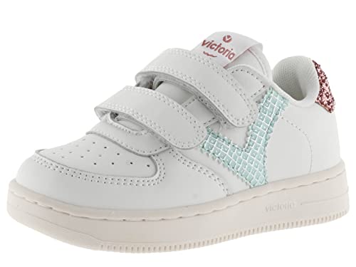 victoria Basket Tiempo Efecto Piel con Detalles Glitter & Animal Print Y Cierre DE Tira ADHERENTE Agua 38