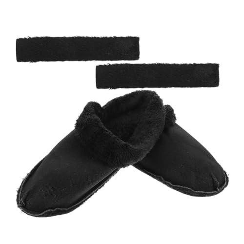 iplusmile 1 Paire Couvercle En Coton No Show Chaussettes Hommes Distributeur De De Cuisine Nettoyeur De Porte De Organisateur De Salle De Bain Raclette De Voiture Noir Peluche