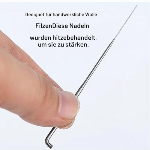 RPHONGHONG Filznadeln Edelstahl 100 Stück 78cm – Bild 4