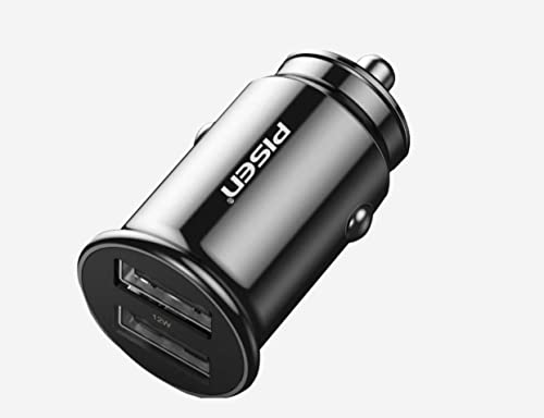 PISEN USB シガーソケットミニ 超小型2ポートUSB充電器 12v/24v車載用品 3.1A 急速充電 携帯電話 IPHONE IPDA対応 車用カーチャージャー