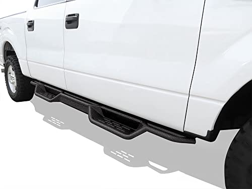 Estribos tubulares negros 6 pulgadas compatibles Ford F150