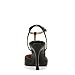 Naturalizer Womens Astrid Pointed Toe T-Strap Pump Black Leather 6.5 M