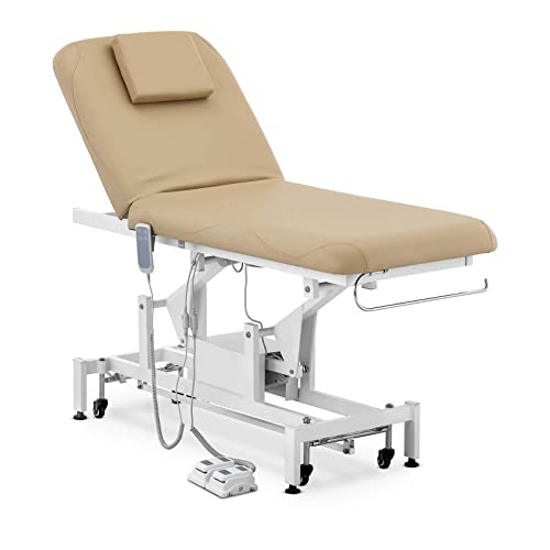 Physa Physa Lyon Beige_PH Table De Massage Professionnelle Électrique Lit De Massage Table De Soin Kiné 2 Moteurs Beige foncé 200 kg
