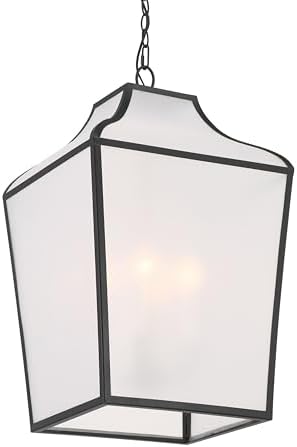 Minka Lavery 3804-899 Velena 4 Light 16" Wide Multi Light Pendant - Dark Matte Black with Transparent Organza Finish