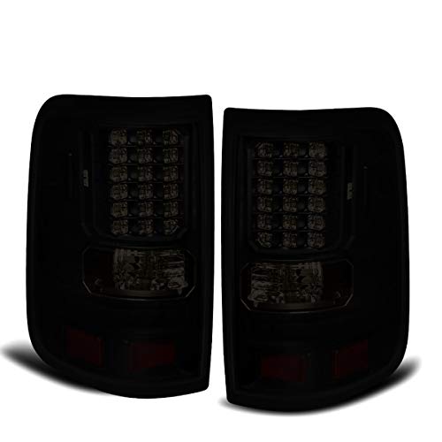 Compatible Replacement For 2004-2008 Ford F150 Style Side Only Led Tail Lights Black Housing Smoked Lens