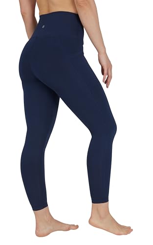 90 Degree By Reflex Cotton High Waist Ankle Length Compression Leggings with Elastic Free Waistband3