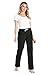 CityComfort Pantaloni Pigiama Donna in Pile con Vita Elasticizzata, Comodi e Morbidi per Casa (XL, Nero)