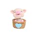 Produktbild Vosarea Niedlicher Schüttelkopf Cartoon Schwein Wackelfigur Spielzeug Auto Armaturenbrett Ornament Anhänger (blau)