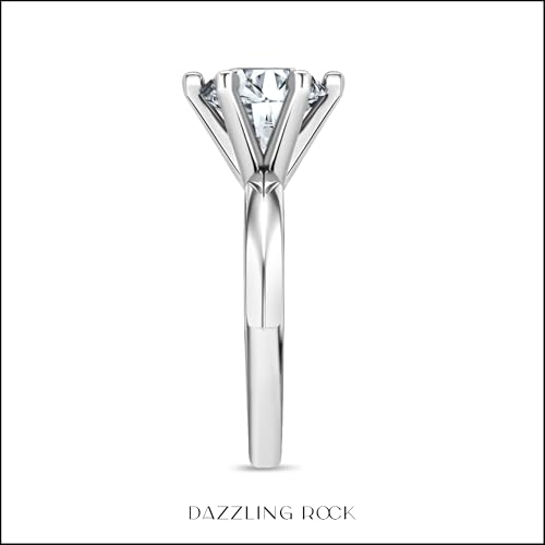 Dazzlingrock Collection 2.50 Carat Round Cubic Zirconia 6 Prong Classic Solitaire Engagement Ring for Women in 925 Sterling Silver4