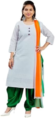 Aarika Girls White Color Cotton Embroidery Kurti