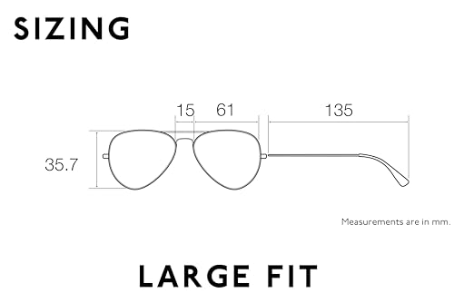 O'NEILL ANAHOLA 2.0 Women's Large Fit Sporty Butterfly Polarized Sunglasses, 61mm, UVA UVB Protection4