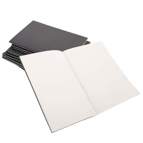 Cuaderno de notas A5 negro en pack de 12 piezas de papel kraft para escritura suave