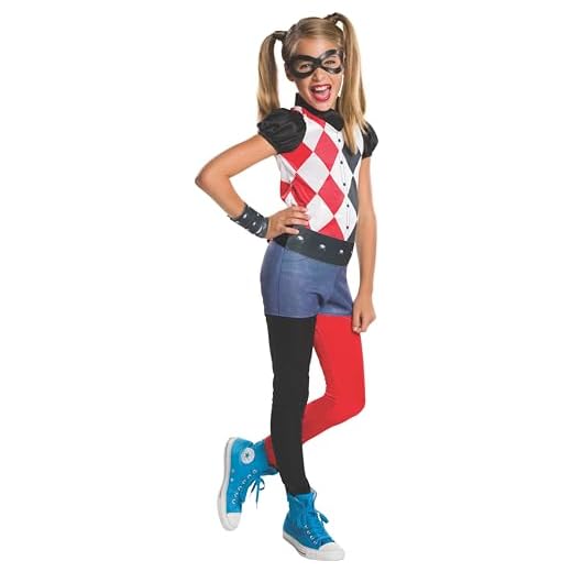 Rubie's Super Hero Girl Costume Harley Quinn per Bambini, L, IT620744-L