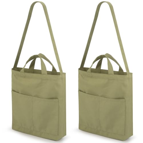 Image of Lily queen Natural Canvas Tote Bag for Crafting Reusable Grocery Shoulder Bags 2pcs