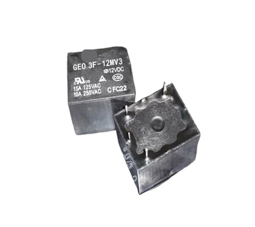 Relé GEO 3F-12MV3 de 12V y 15A con 4 pines para automoción