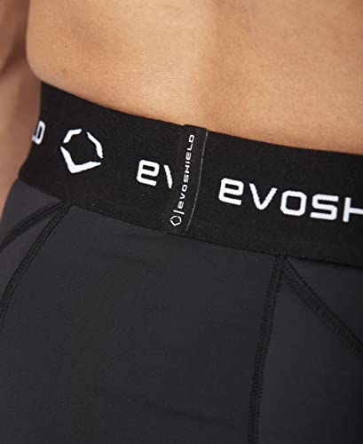 Evoshield Men's Standard 3/4 Sliding Tights, Black, Medium #TOP3