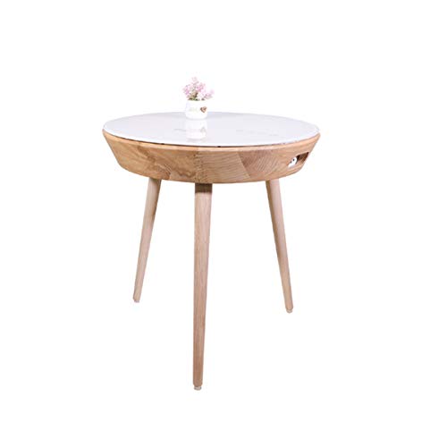 Tragbarer Smart-Beistelltisch Bluetooth-Lautsprecher Mit Drahtloser Und USB-Ladestation - Moderner Multifunktionstisch Für Das Smart Home