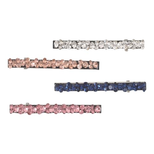 Accessoires colorés blanc rose bleu Hohopeti pince crocodile strass pour chignon