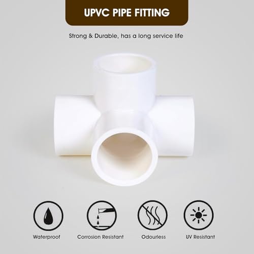 Image of HPF UPVC 4 Way ELBOW 3 /4 inch Inch HEAVY FITTINGS (4 WAY ELBOW -3 /4 inch INCH, 5)