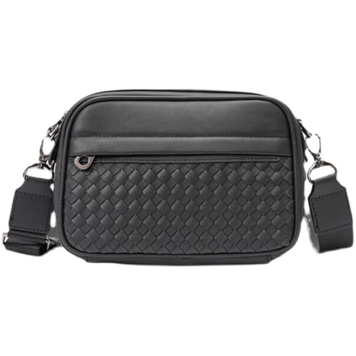 Bolso bandolera de cuero para hombre bolso casual de hombro cruzado para viajes