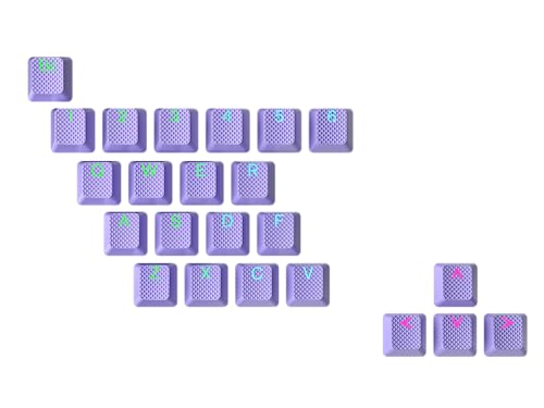 Jeu de touches caoutchoutées lavande pour clavier mécanique OEM Geeky
