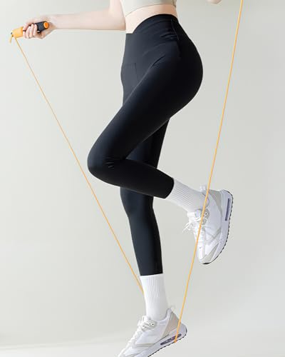Yikki 4 Paar Pilates Socken Damen, Rutschfeste weiche Reformer-Yoga Socken für Tanz, Fitness, Fitnessstudio, Ballett, Trampolin, Heim- und Krankenhaus, Einheitsgröße (Weiß)